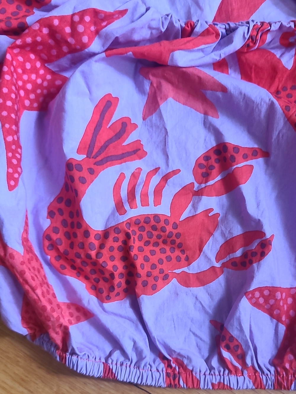 NWT Farm Rio Lobster Print Crop Top